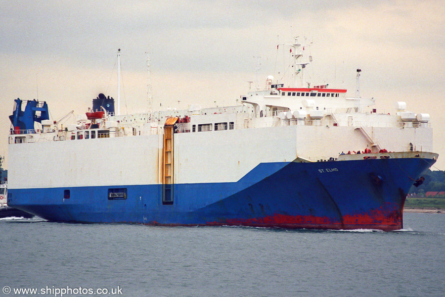 Photograph of the vessel  St. Elmo pictured arriving at Southampton on 5th June 2002