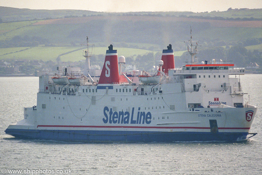 Photograph of the vessel  Stena Caledonia pictured on Loch Ryan on 16th August 2002