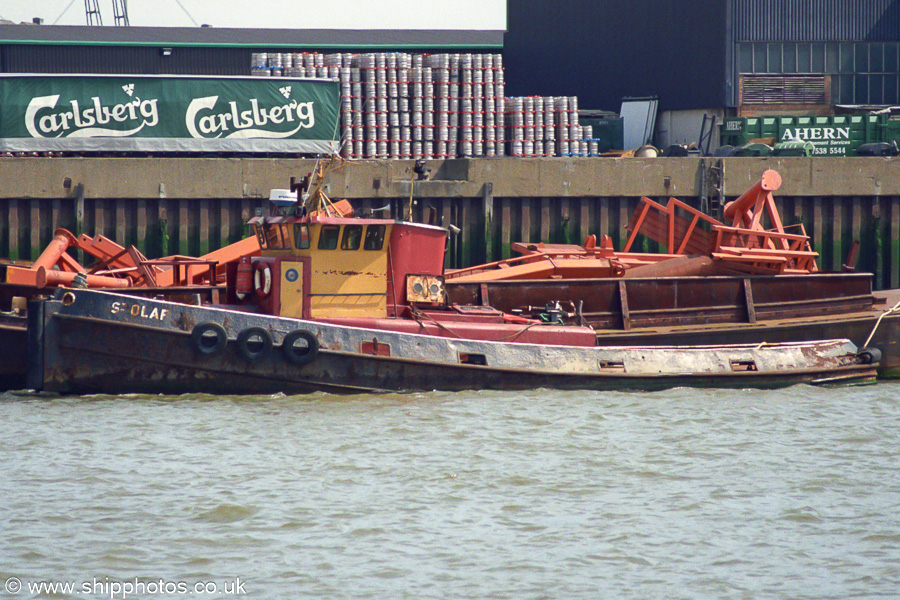  St. Olaf pictured on the River Thames on 22nd April 2002