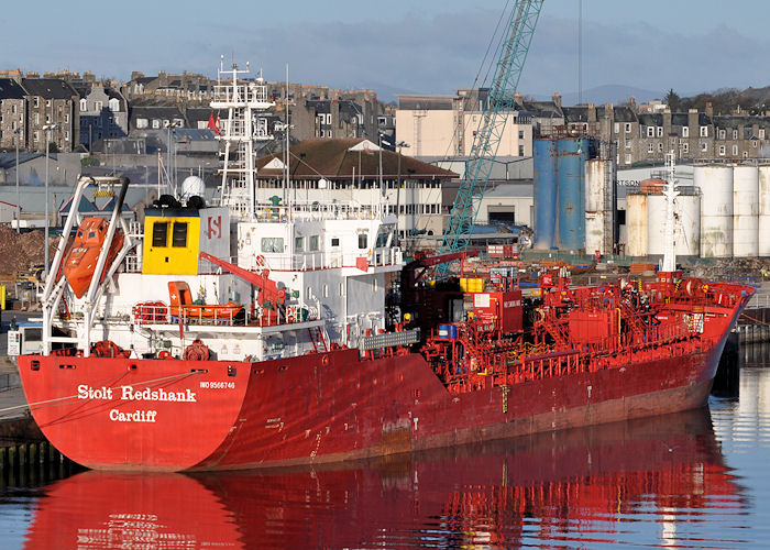 Photograph of the vessel  Stolt Redshank pictured at Aberdeen on 13th May 2013