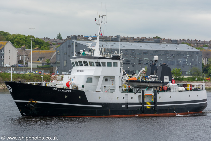  Stormbas II pictured departing Aberdeen on 29th May 2019