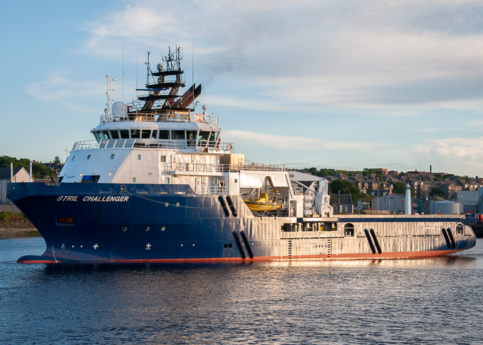  Stril Challenger pictured departing Aberdeen on 10th June 2014