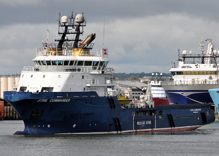  Stril Commander pictured arriving at Aberdeen on 14th May 2013
