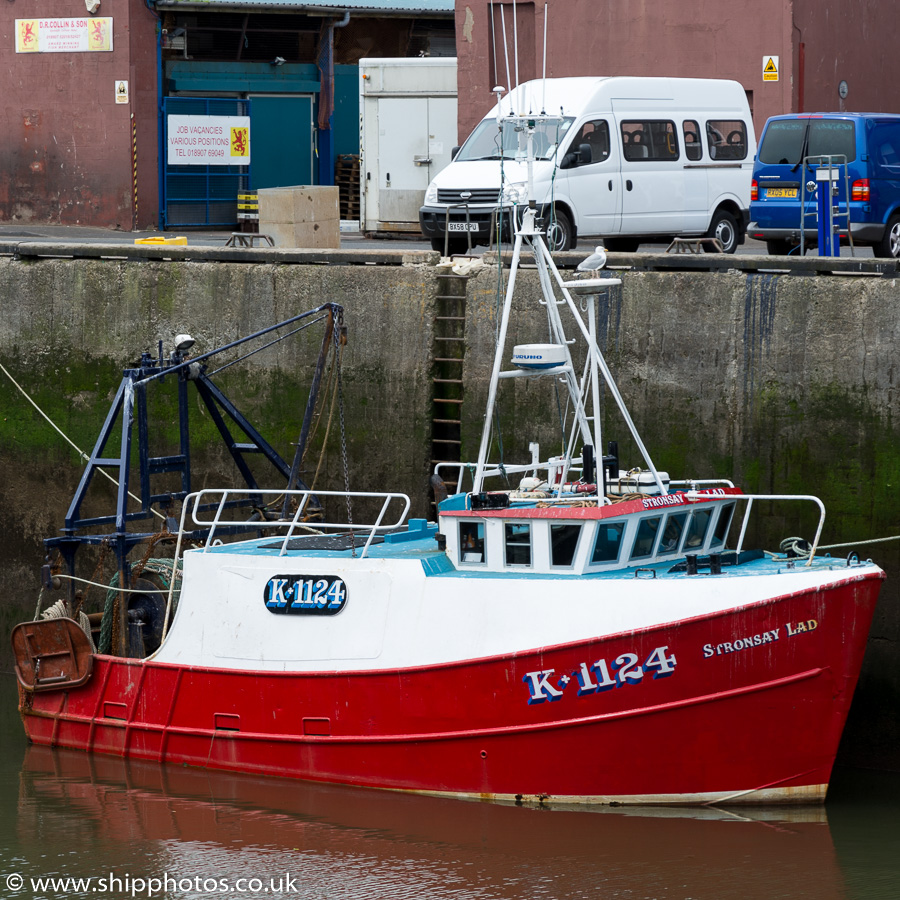 Photograph of the vessel fv Stronsay Lad pictured at Eyemouth on 5th July 2015