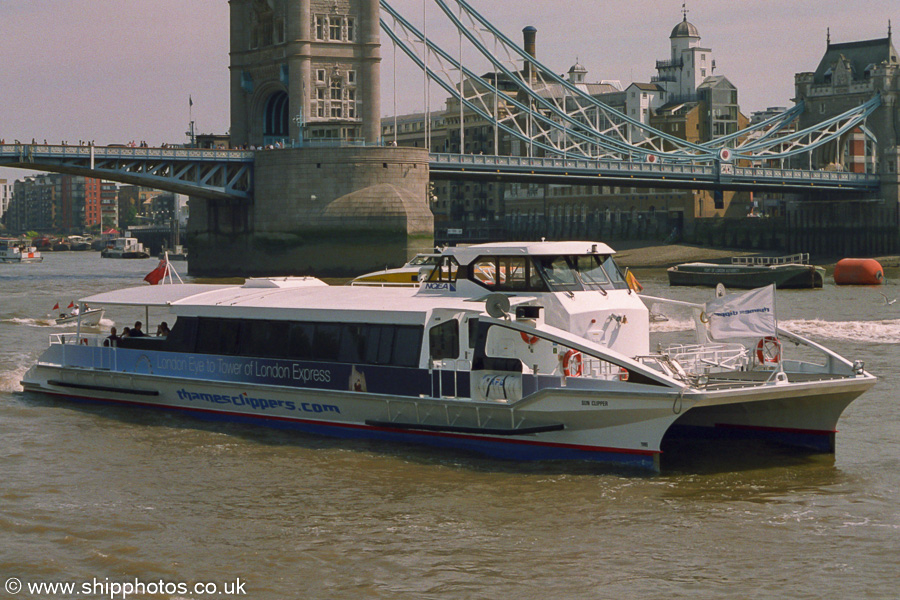 Photograph of the vessel  Sun Clipper pictured in London on 16th July 2005