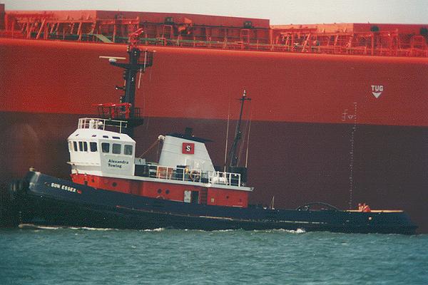 Photograph of the vessel  Sun Essex pictured in Southampton on 25th July 1995