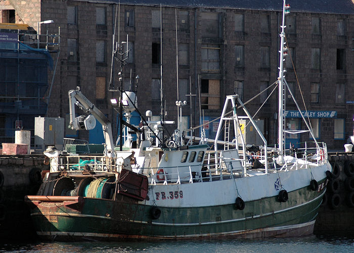 Photograph of the vessel fv Sunrise pictured at Peterhead on 28th April 2011