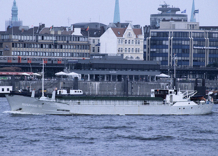 Photograph of the vessel  Susanne M pictured at Hamburg on 23rd August 1995