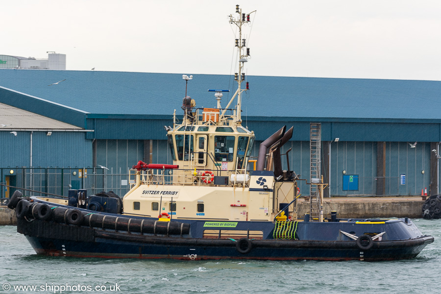 Photograph of the vessel  Svitzer Ferriby pictured at Southampton on 8th July 2023