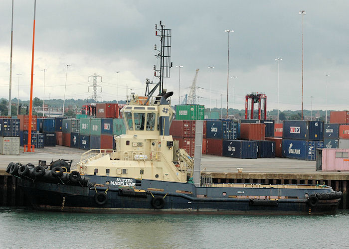 Photograph of the vessel  Svitzer Madeleine pictured at Southampton on 14th August 2010