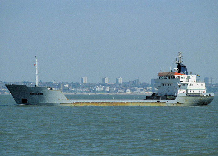 Photograph of the vessel  Swanland pictured on the River Thames on 16th May 1998