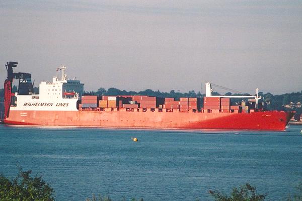  Talabot pictured arriving in Southampton on 20th July 2001