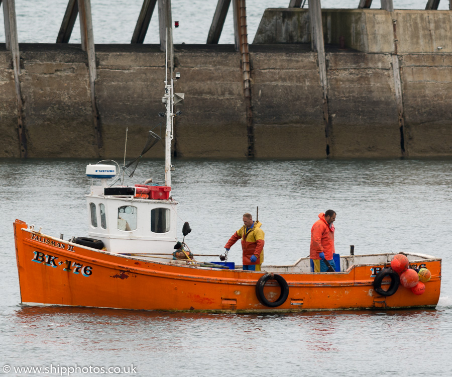 fv Talisman II pictured arriving at Blyth on 29th May 2016