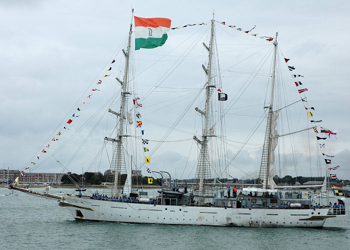  Tarangini pictured at the International Festival of the Sea, Portsmouth Naval Base on 3rd July 2005