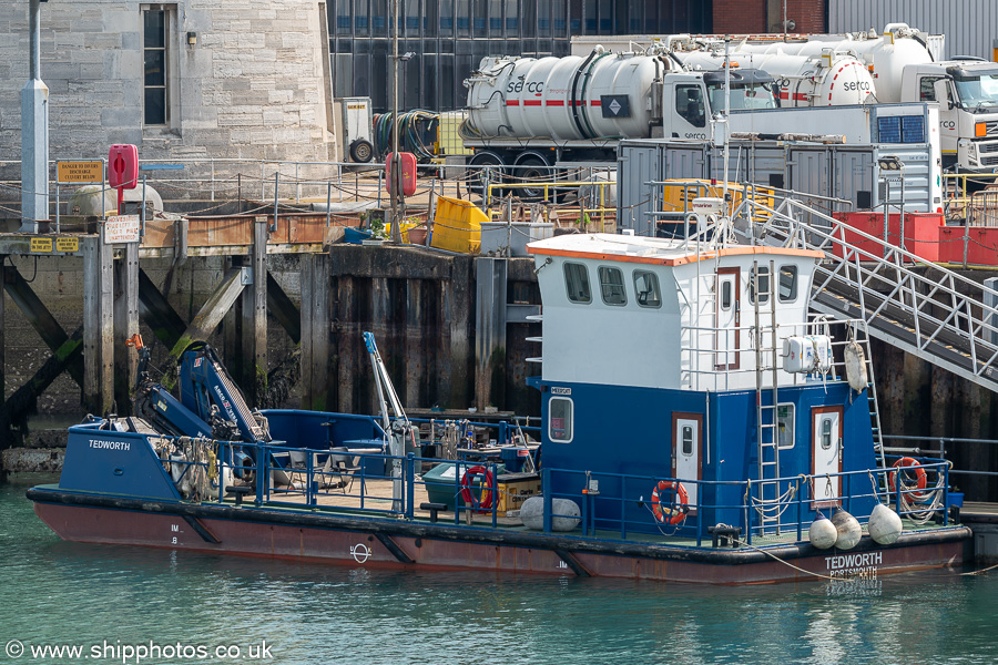 Photograph of the vessel  Tedworth pictured in Portsmouth Naval Base on 26th April 2025