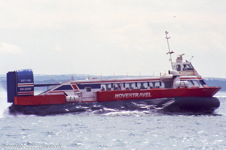 Photograph of the vessel  Tenacity pictured departing Southsea on 30th July 1989