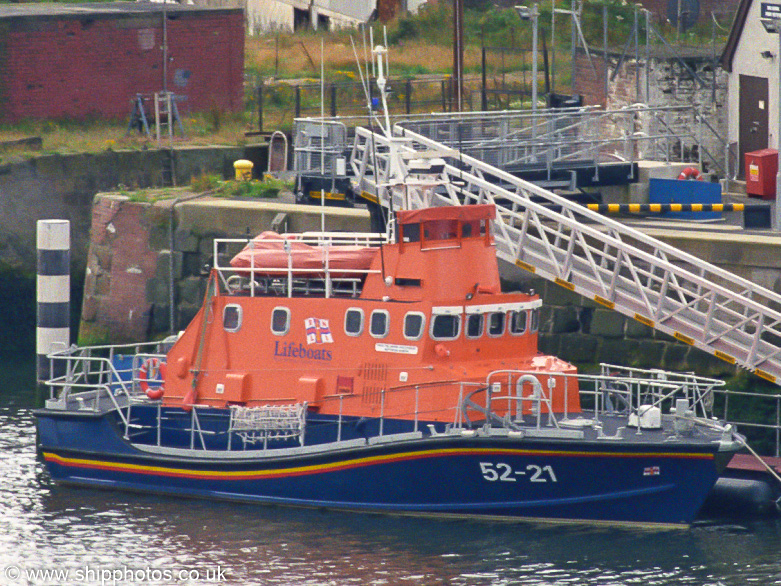 Photograph of the vessel RNLB The Davina and Charles Matthew Hunter pictured at Troon on 17th August 2002