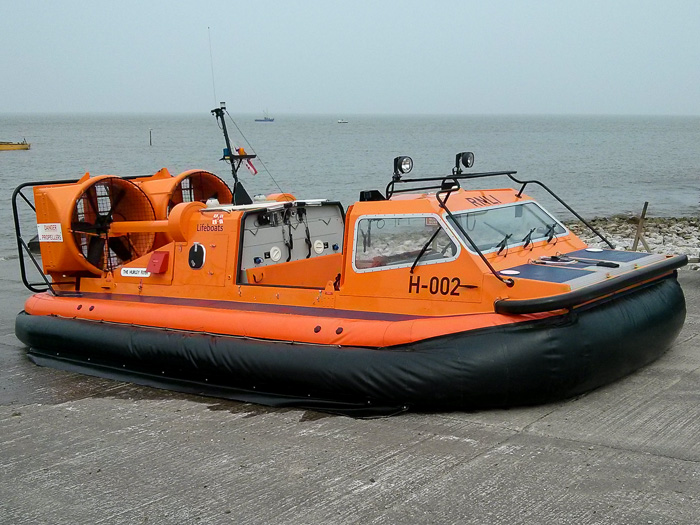 Photograph of the vessel RNLB The Hurley Flyer pictured at Morecambe on 30th April 2014