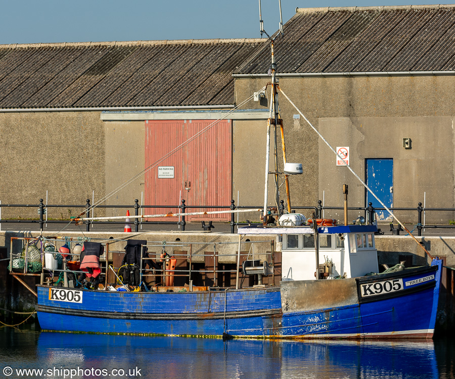 Photograph of the vessel fv Three Boys pictured at Kirkwall on 15th May 2024