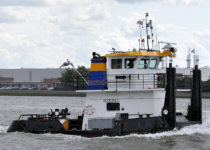  Thyra pictured passing Vlaardingen on 24th June 2011