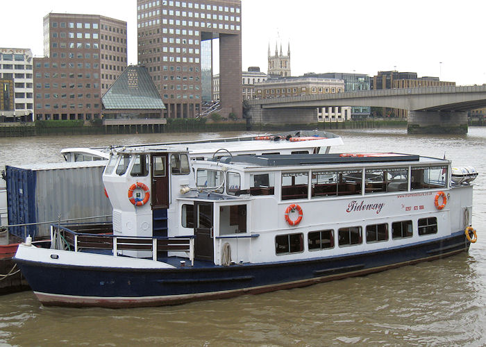 Photograph of the vessel  Tideway pictured in London on 21st October 2009