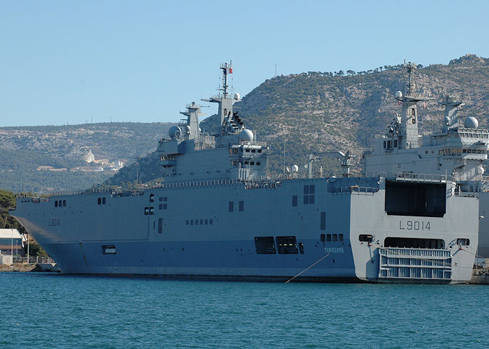 Photograph of the vessel FS Tonnerre pictured at Toulon on 9th August 2008