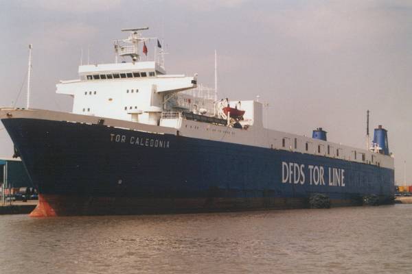 Photograph of the vessel  Tor Caledonia pictured in Immingham on 18th June 2000