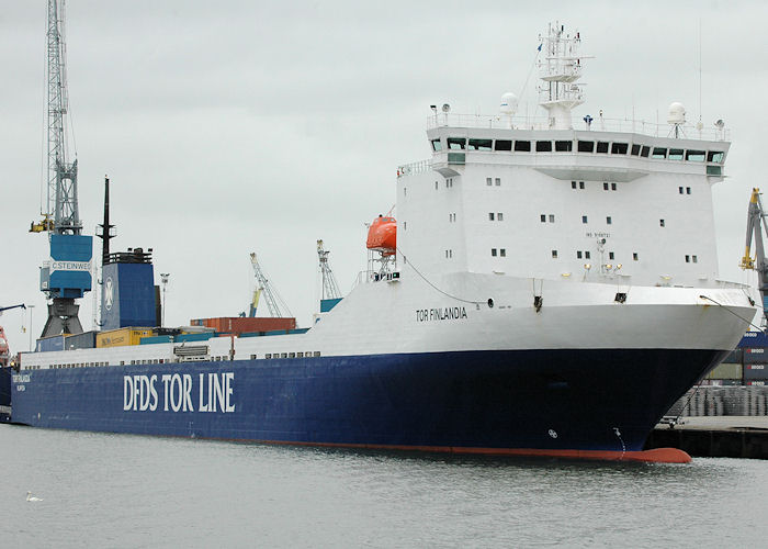 Photograph of the vessel  Tor Finlandia pictured in Eemhaven, Rotterdam on 20th June 2010