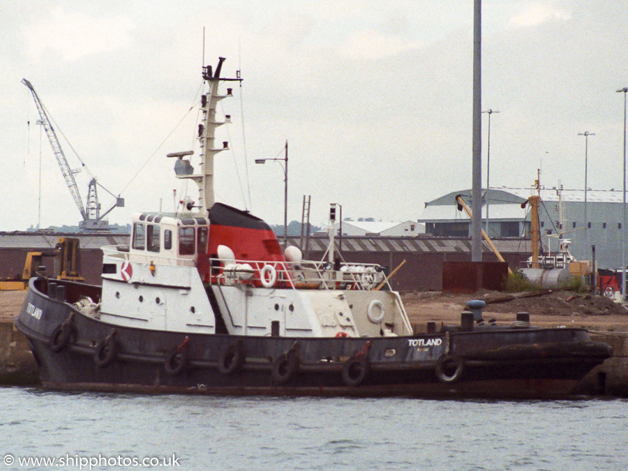 Photograph of the vessel  Totland pictured at Southampton on 10th June 1989