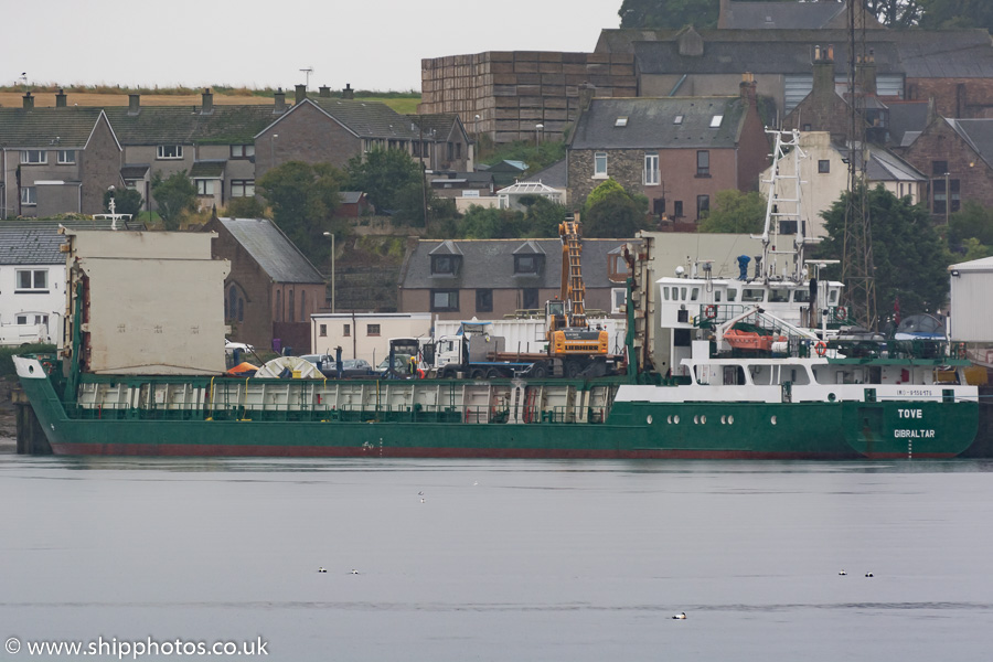 Photograph of the vessel  Tove pictured at Montrose on 21st September 2015