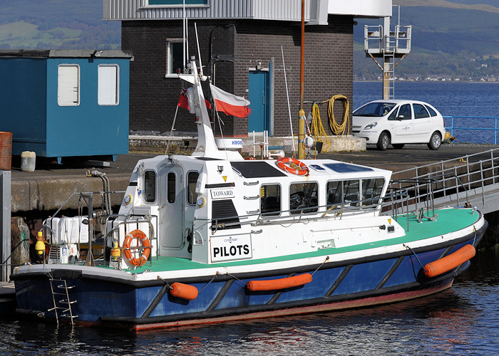 Photograph of the vessel pv Toward pictured at Greenock on 24th September 2011