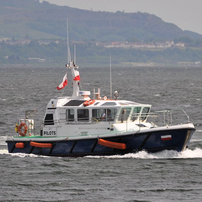 Photograph of the vessel pv Toward pictured approaching Greenock on 2nd June 2012
