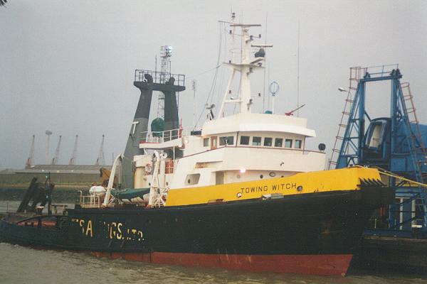 Photograph of the vessel  Towing Witch pictured at Tilbury on 6th October 1995