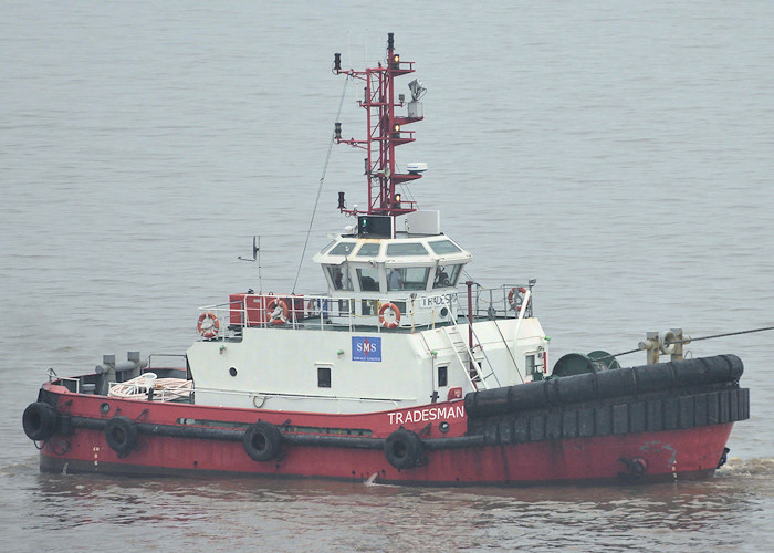 Photograph of the vessel  Tradesman pictured entering King George Dock, Hull on 21st June 2012