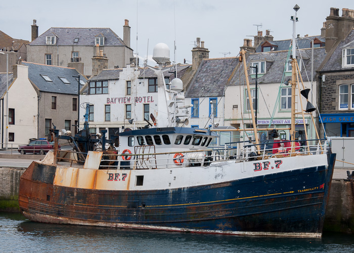 Photograph of the vessel fv Tranquility pictured at Macduff on 5th May 2014
