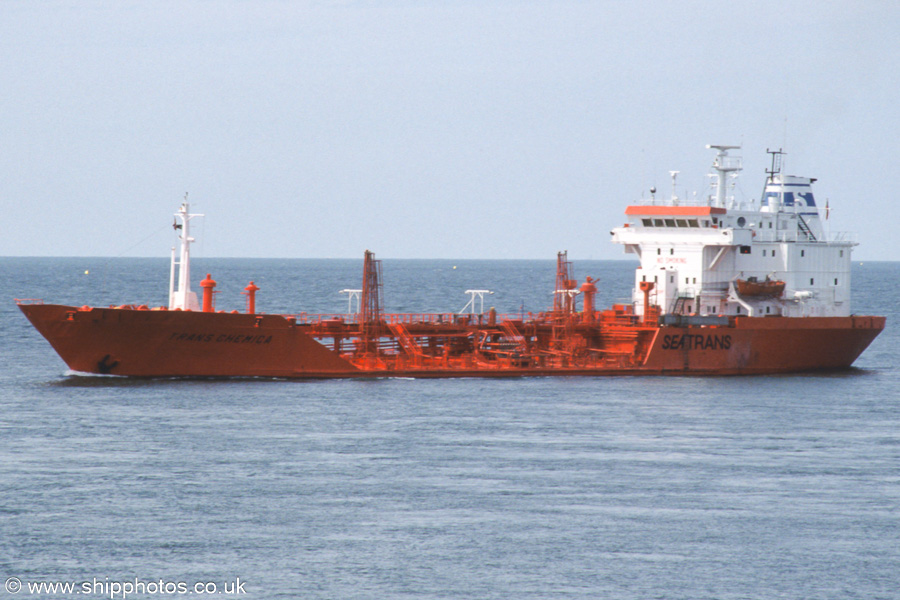 Photograph of the vessel  Trans Chemica pictured on the Westerschelde passing Vlissingen on 19th June 2002