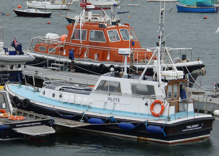 Photograph of the vessel pv Trelawney pictured in Falmouth on 30th August 2007