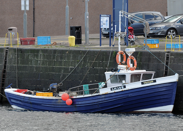 Photograph of the vessel fv Triton pictured at Dunbar on 18th September 2012