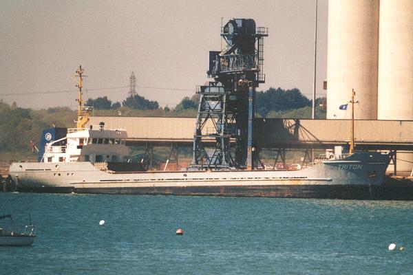 Photograph of the vessel  Triton pictured in Southampton on 8th May 2001