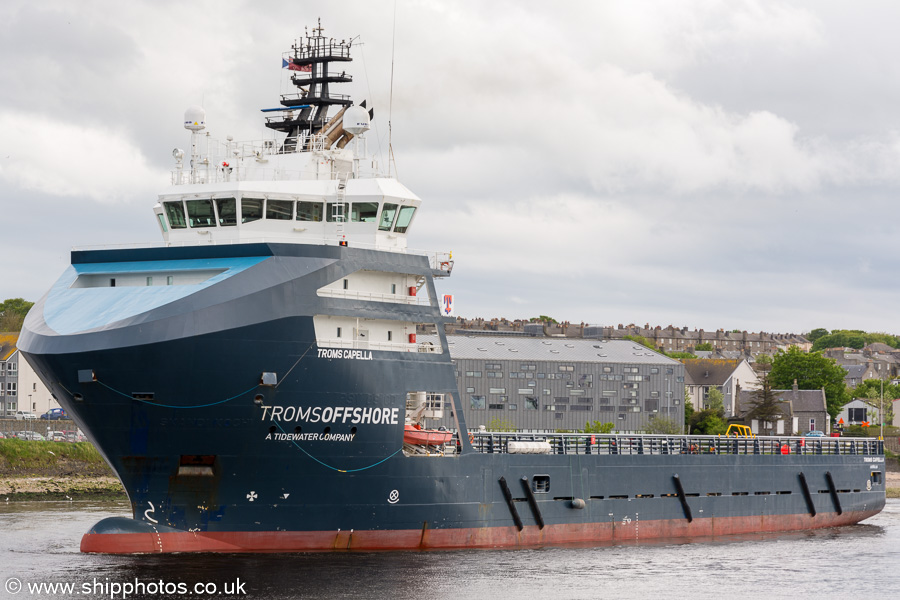  Troms Capella pictured departing Aberdeen on 28th May 2019