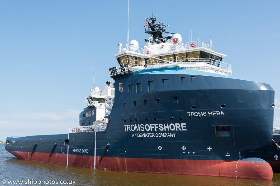 Photograph of the vessel  Troms Hera pictured at Leith on 3rd July 2015