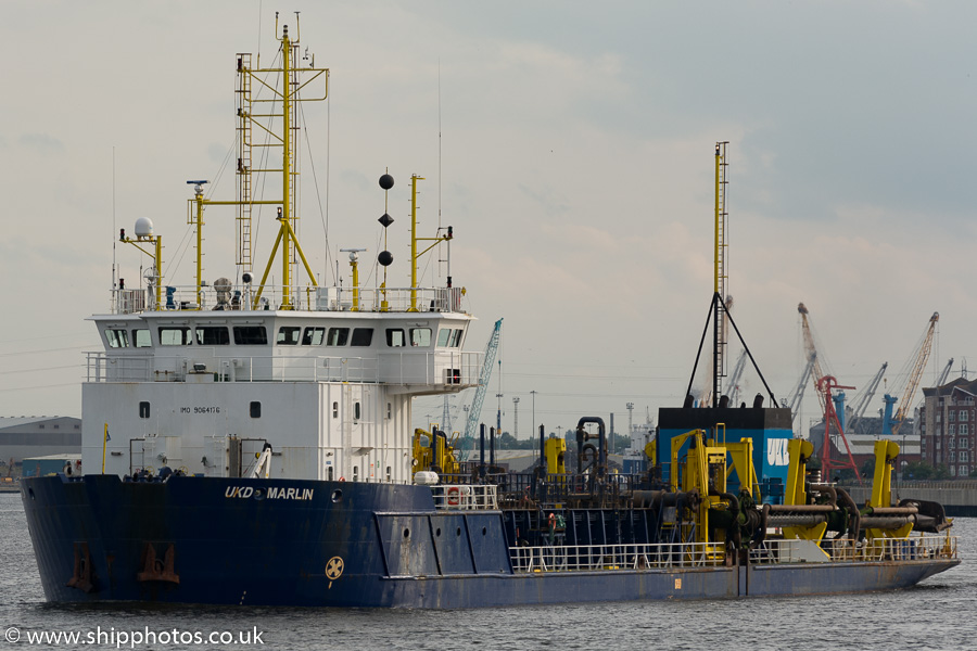  UKD Marlin pictured passing North Shields on 20th August 2015