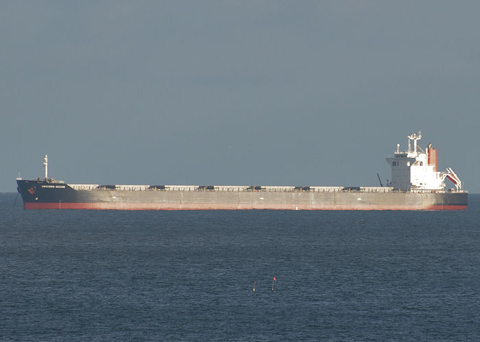  Unicorn Ocean pictured at anchor off Tynemouth on 28th December 2013