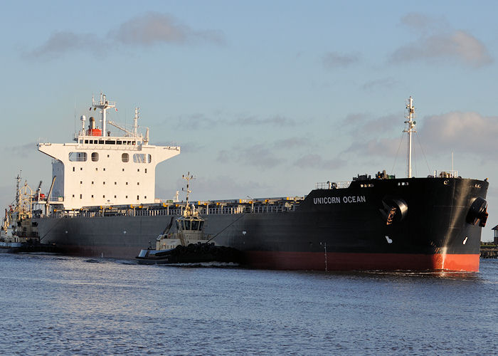 Unicorn Ocean pictured passing North Shields on 29th December 2013