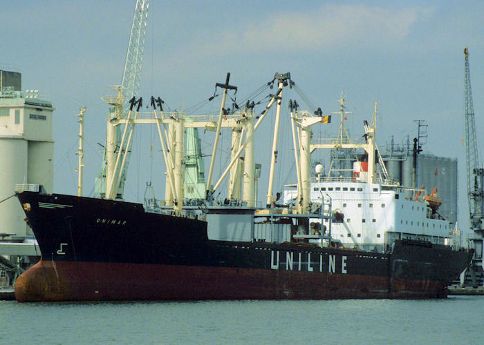  Unimar pictured in Antwerp on 19th April 1997