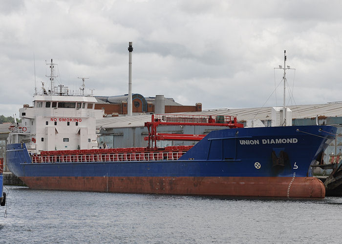  Union Diamond pictured laid up in Liverpool Docks on 22nd June 2013