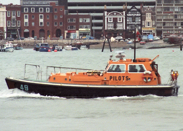 Photograph of the vessel pv Valkyrie pictured in Portsmouth Harbour on 9th October 1988