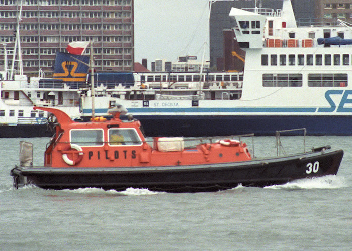 Photograph of the vessel pv Valonia pictured in Portsmouth Harbour on 9th October 1988