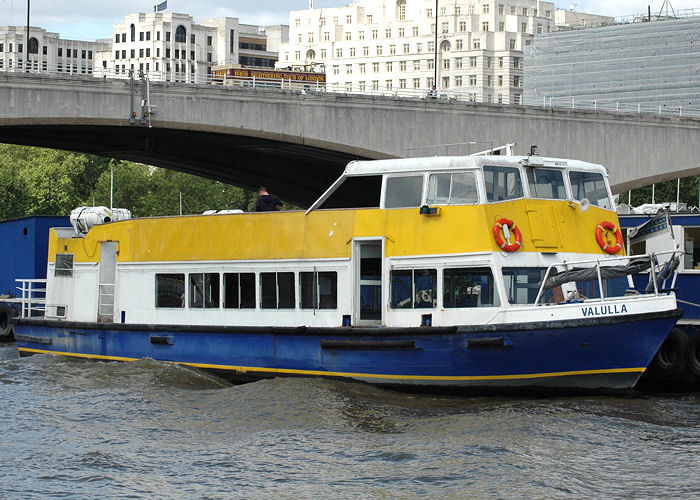 Photograph of the vessel  Valulla pictured in London on 18th May 2008