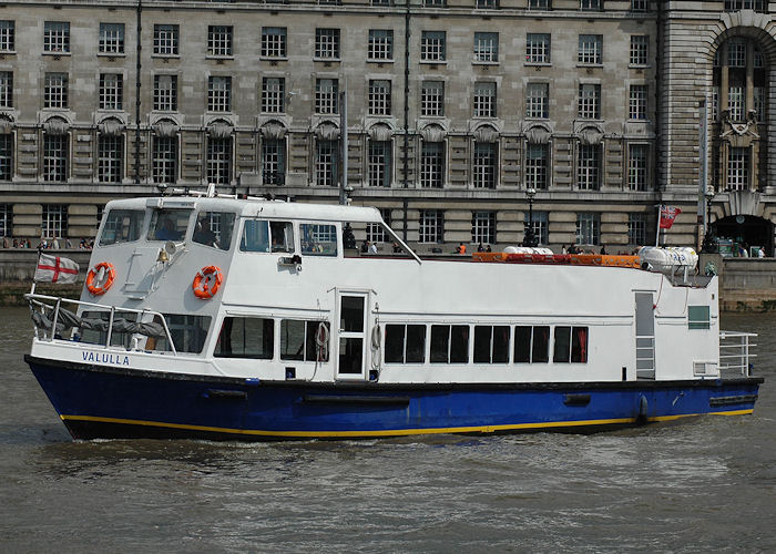 Photograph of the vessel  Valulla pictured in London on 11th June 2009